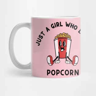 Just A Girl Who Loves Popcorn Mug